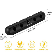 Multi Slots Self Adhesive Cable Holder Cord Clip Cable Management Solution Wire Organizer