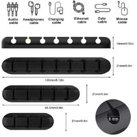 Multi Slots Self Adhesive Cable Holder Cord Clip Cable Management Solution Wire Organizer