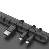 Multi Slots Self Adhesive Cable Holder Cord Clip Cable Management Solution Wire Organizer