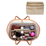 Felt Bag Organizer Handbag Insert Liner Tote Beige-S