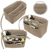 Felt Bag Organizer Handbag Insert Liner Tote Beige-S