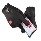 Touch Screen Gloves Water Resistant for Running Hiking Black
