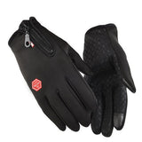Touch Screen Gloves Water Resistant for Running Hiking Black