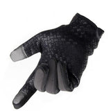 Touch Screen Gloves Water Resistant for Running Hiking Black