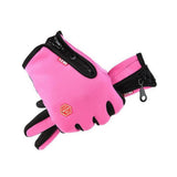 Touch Screen Gloves Water Resistant for Running Hiking Pink