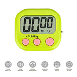 2 Pcs Set Magnetic Digital Timers Countdow Kitchen Timers Sport Alarms Green