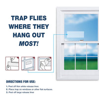 20PCS Clear Window Sticker Fly Trap Insect Trap Sticky Bug Catchers