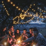 12m 100LED Solar Star String Lights Outdoor Festoon Party Garden Decor
