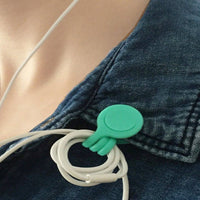 Magnetic Tie Cable Organisers Headphone Earphone Cord Winder Holder Clips