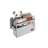 Felt Bedside Storage Bag Bed Organizer Practical Sofa Storage Organizer Multi-pockets Hanging Bag