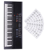 2 Sets Removable Piano Keyboard Stickers For 61/88 KEY