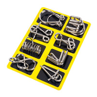 8pcs/Set Baffling Puzzles Mind Brain Teaser Puzzles Anti-Stress Reliever Toys Intelligence Game Toy Gifts for Children