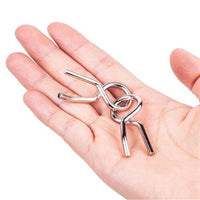 8pcs/Set Baffling Puzzles Mind Brain Teaser Puzzles Anti-Stress Reliever Toys Intelligence Game Toy Gifts for Children