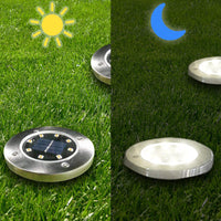 6 X 8 LED Solar Power Lights Garden Ground Outdoor Lamps for Yard Fences Walkway Lawn
