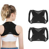 Expandable Back Posture Support Flexible Shoulder Back Brace Belt Back Correct Belt