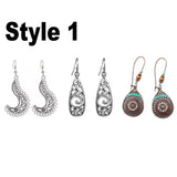 3Pairs Boho Bohemian Style Earrings Vintage Bohemian Multi style Hook Drop Dangle Women's Earrings