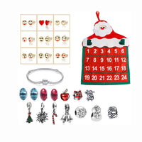 Non-woven Hanging Christmas Advent Charm Calendar Bag-Smiley Jewelry