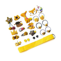 24pcs Girls Hairpins Sets Girl Hair Clips Hair Bands Set Cute Cartoon Hair Styling Accessories for Girls
