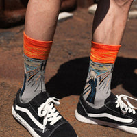 5 Pairs of Art Painting Socks Novelty Artist Series Starry Night Men Women Famous Socks