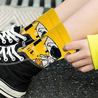 5 Pairs of Art Painting Socks Novelty Artist Series Starry Night Men Women Famous Socks