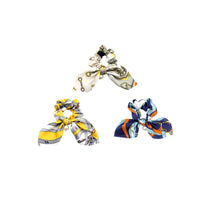 3Pcs or 6Pcs Floral Bowknot Hair Scrunchies Fashion Hair Ropes Elastic Hair Ties Bow Hair Bands