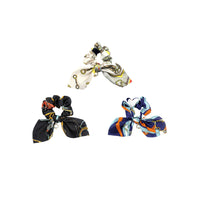 3Pcs or 6Pcs Floral Bowknot Hair Scrunchies Fashion Hair Ropes Elastic Hair Ties Bow Hair Bands