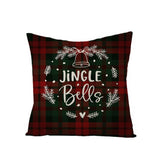 2Pcs Christmas Cotton Linen Pillow Covers