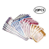 Set of 20pcs Mason Jar Ziplock Bags Fresh Food Storage Bags Reusable Nuts Candy Cookies Bags Sealed Kitchen Organizers