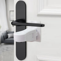 Child Handles Door Lever Lock Adhesive Proof Doors Safety Tools