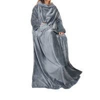 Wearable Blanket with Sleeves and Pocket