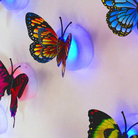 3D Butterfly LED Wall Stickers Pasted Night Light DIY Art Decor