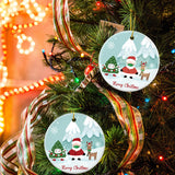 4pcs Christmas Tree Ceramic Ornaments Christmas Tree Decoration Christmas Pendant