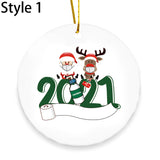4pcs Christmas Tree Ceramic Ornaments Christmas Tree Decoration Christmas Pendant