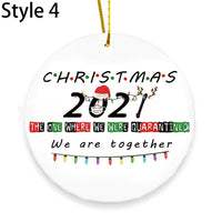 4pcs Christmas Tree Ceramic Ornaments Christmas Tree Decoration Christmas Pendant