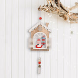 3Pcs Christmas Wooden House Pendant Christmas Tree Hanging Decor