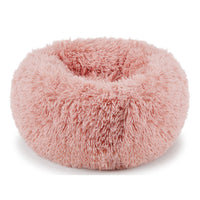 Pet Dog Cat Calming Bed Warm Soft Plush Round Nest Comfy Sleeping Kennel Cave