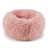Pet Dog Cat Calming Bed Warm Soft Plush Round Nest Comfy Sleeping Kennel Cave