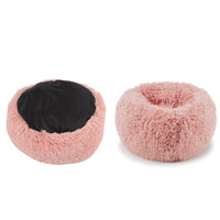 Pet Dog Cat Calming Bed Warm Soft Plush Round Nest Comfy Sleeping Kennel Cave