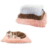 Grey- Plush Soft And Warm Pet Pad Soft Plush Mat comfortable Pet Sleeping Pad