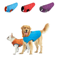 Reversible Waterproof Dog Jacket Soft Autumn and Winter Pet Dog Clothes Pet Warm Vest Coat