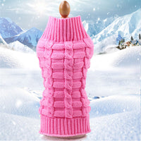 Pet Dog Sweater Winter Warm Knitted Dog Clothes