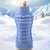 Pet Dog Sweater Winter Warm Knitted Dog Clothes