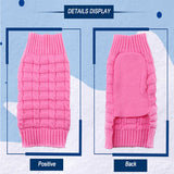 Pet Dog Sweater Winter Warm Knitted Dog Clothes