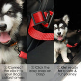 Dog Safety Belt Durable Adjustable Pet Car Seat Belt Blue