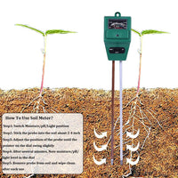 3 in 1 Soil Tester Square Head
