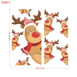 Christmas Elk Cling Wall Decal