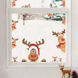 Christmas Elk Cling Wall Decal
