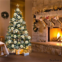 120pcs Glitter Artificial Christmas Tree Decoration Flowers