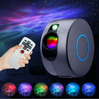 Aurora Star Projector Night Light Laser LED Starry Projector Light Rotation Color Changing Night Lamp with Wireless Remoter Controller