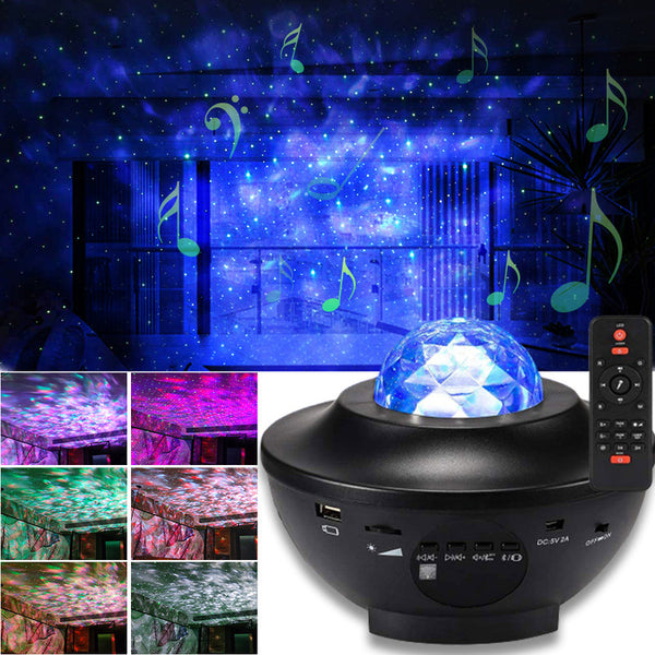 LED Projector Lights Galaxy Starry Ocean Wave Star Sky Night Light